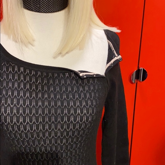 Victoria’s Secret black sweater with neck detail - Picture 2 of 4